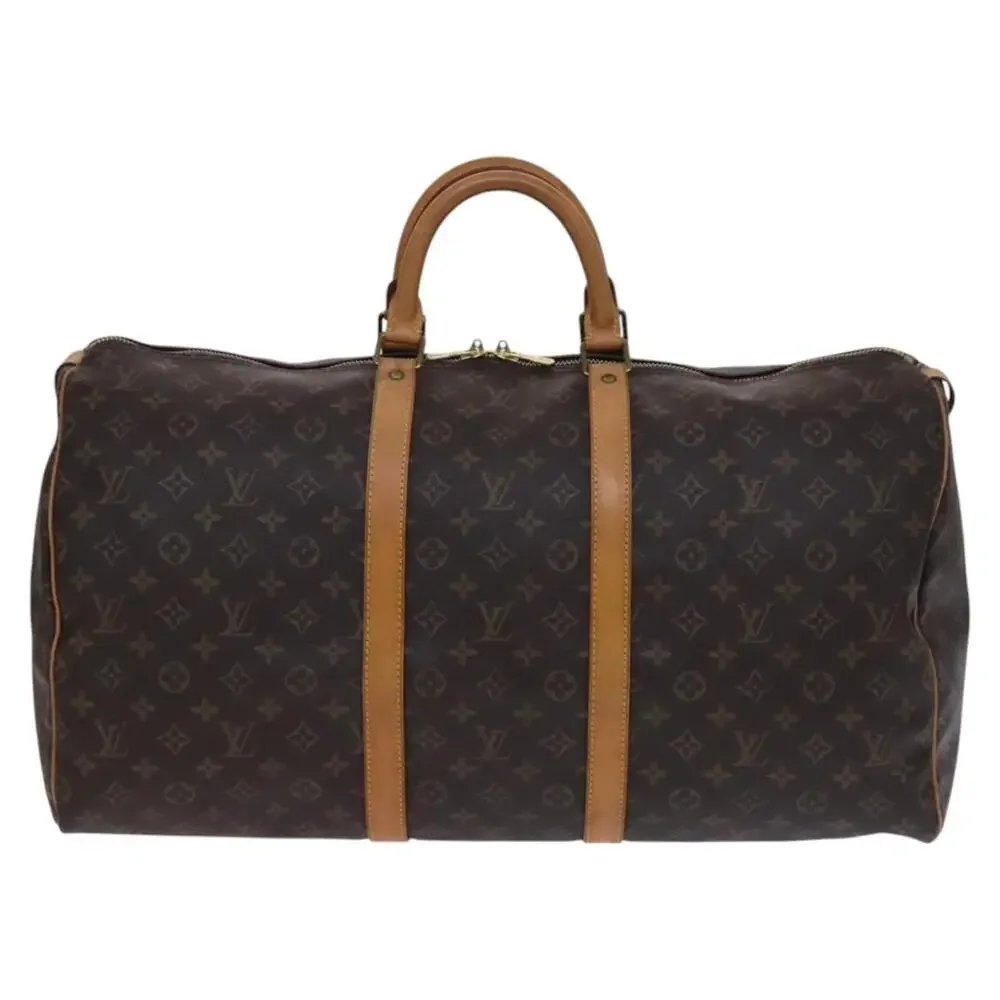 LOUIS VUITTON Monogram Keepall 55 Boston Bag M41424